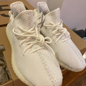 adidas Yeezy Boost 350 V2 - All Whites 9.5